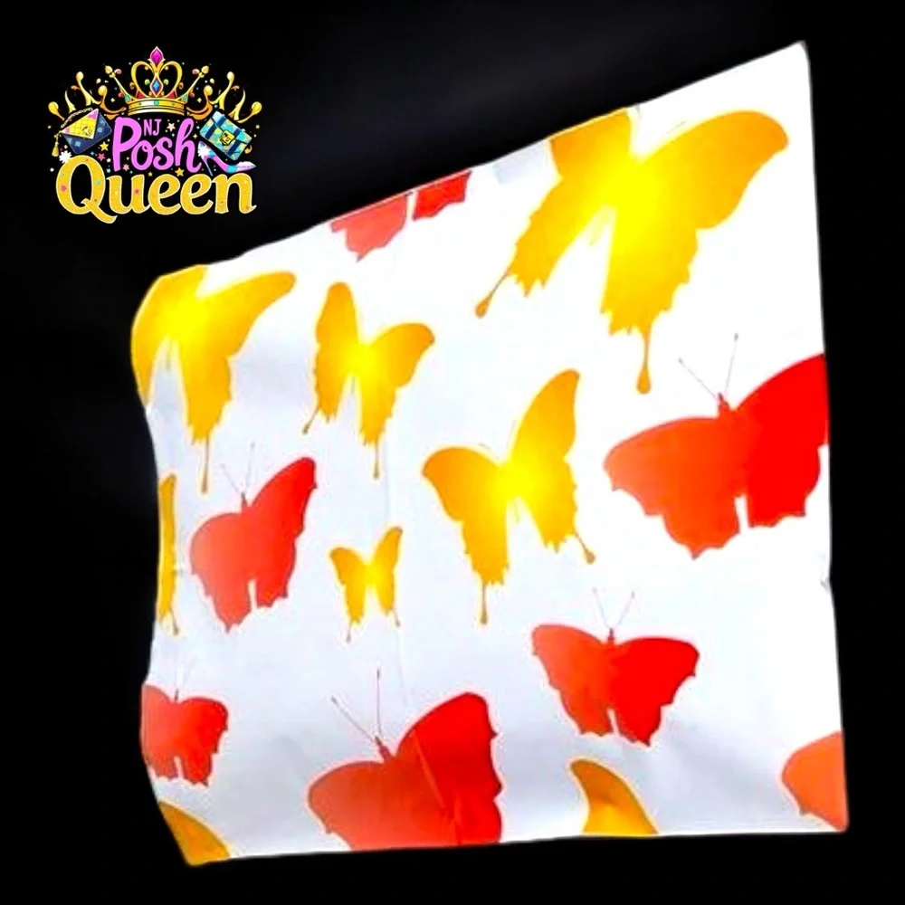 Orange Butterflies 🦋 Poly Mailers 10x13 Pack of 25 - Picture 3 of 7